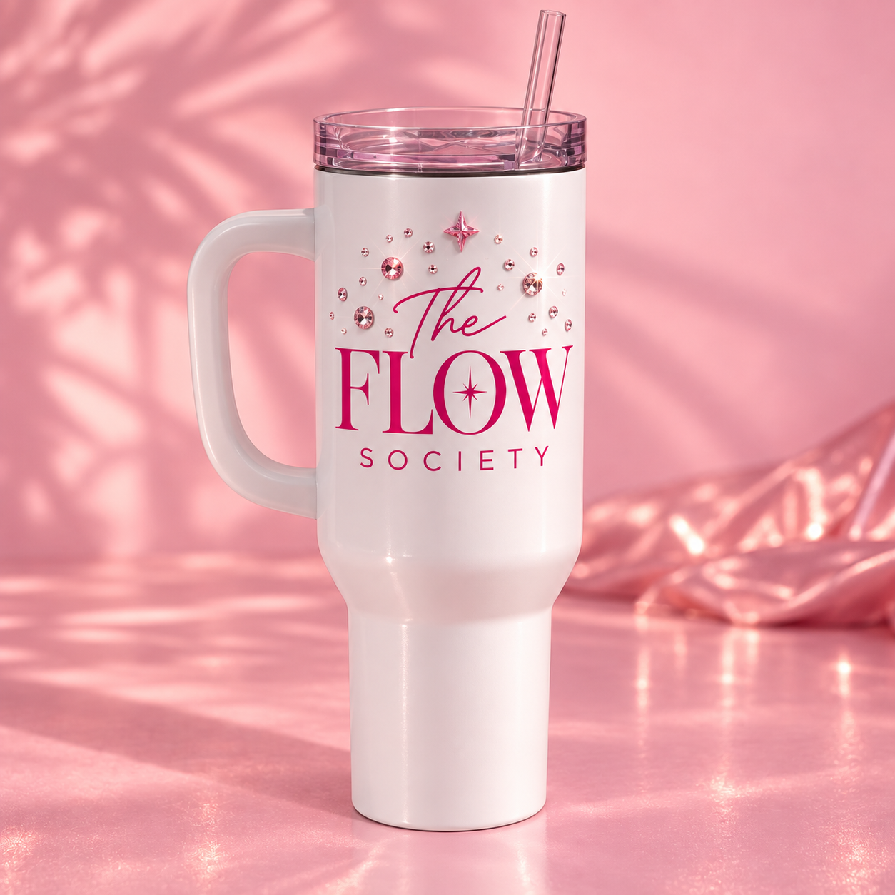 The Flow Society logo tumbler, annual membership gift