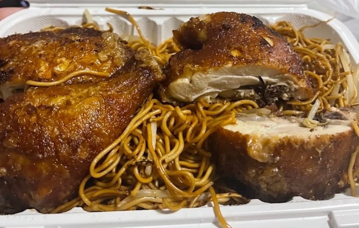 Chicken Leg on Soya Chow Mein Combo