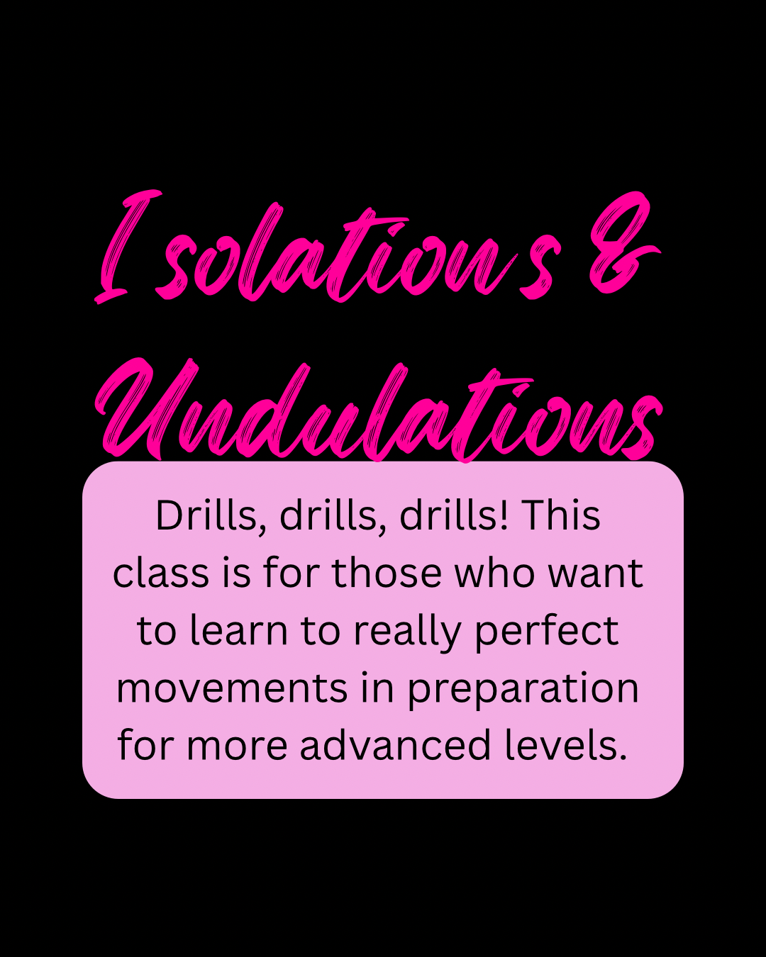 Isolations & Undulations