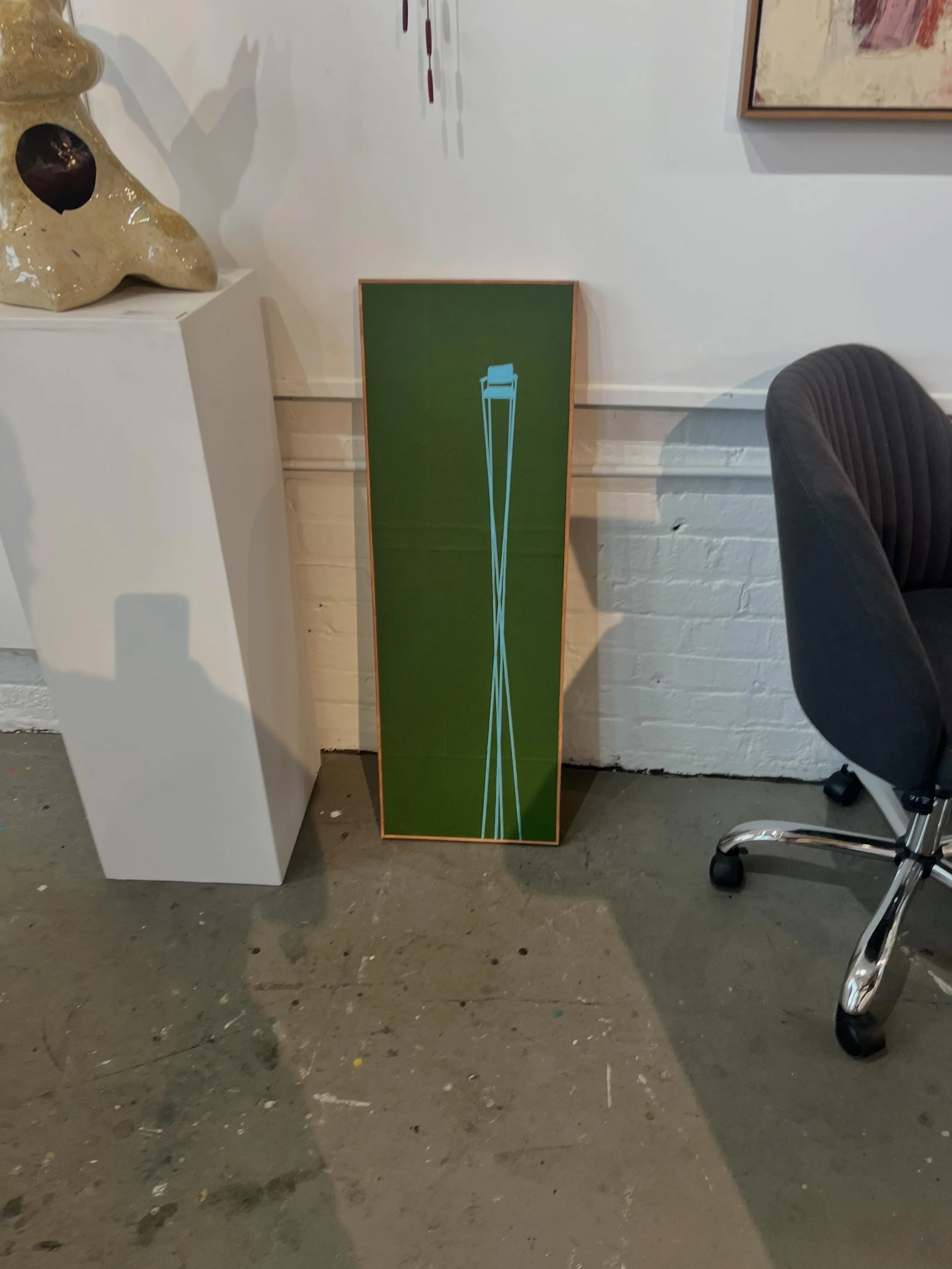 Legs 35 
36&rdquo; x 12&rdquo;
Painted paper on panel 

Delivered to @mbettisgallery 
Lucy helped 

@riverartsdistrictasheville @wedgestudios @wedgebrewing