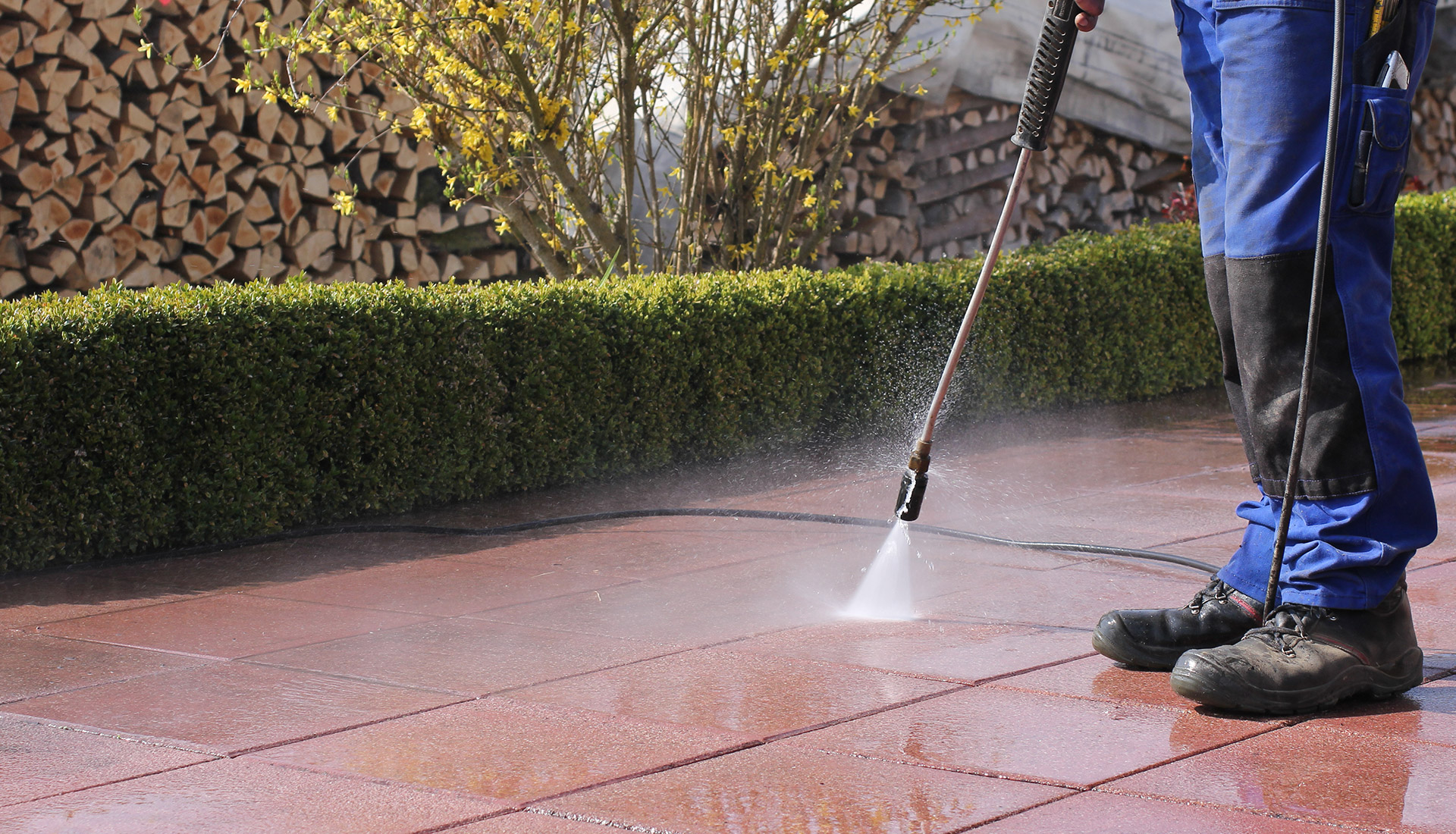 Professional pressure washing service in the local service area