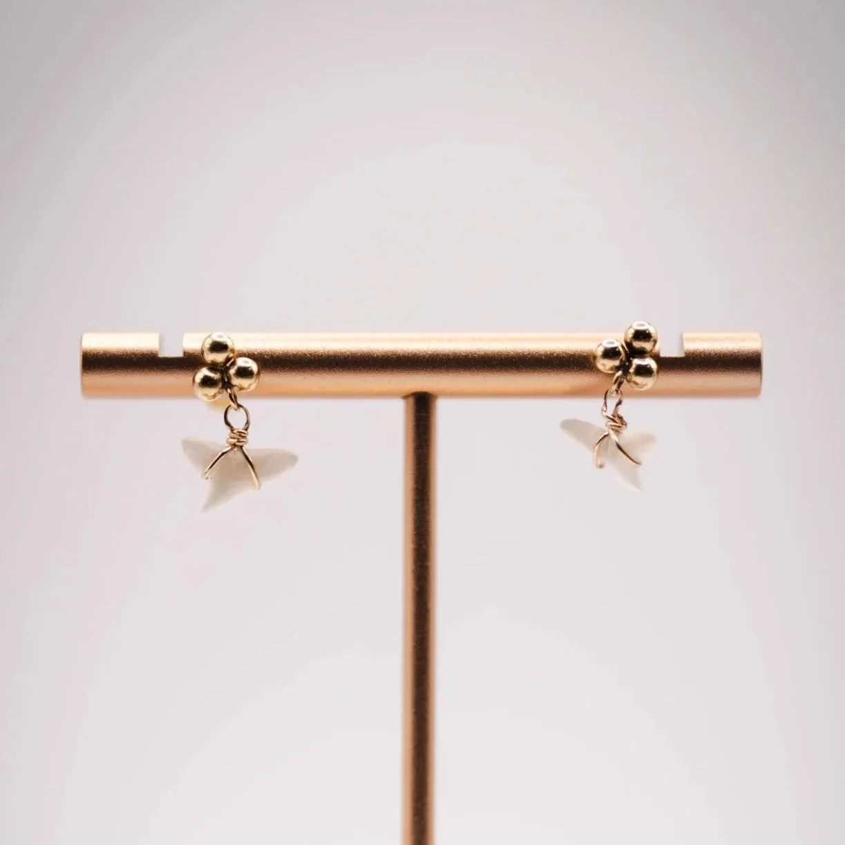 Silver & Gold Silky Stud Drops