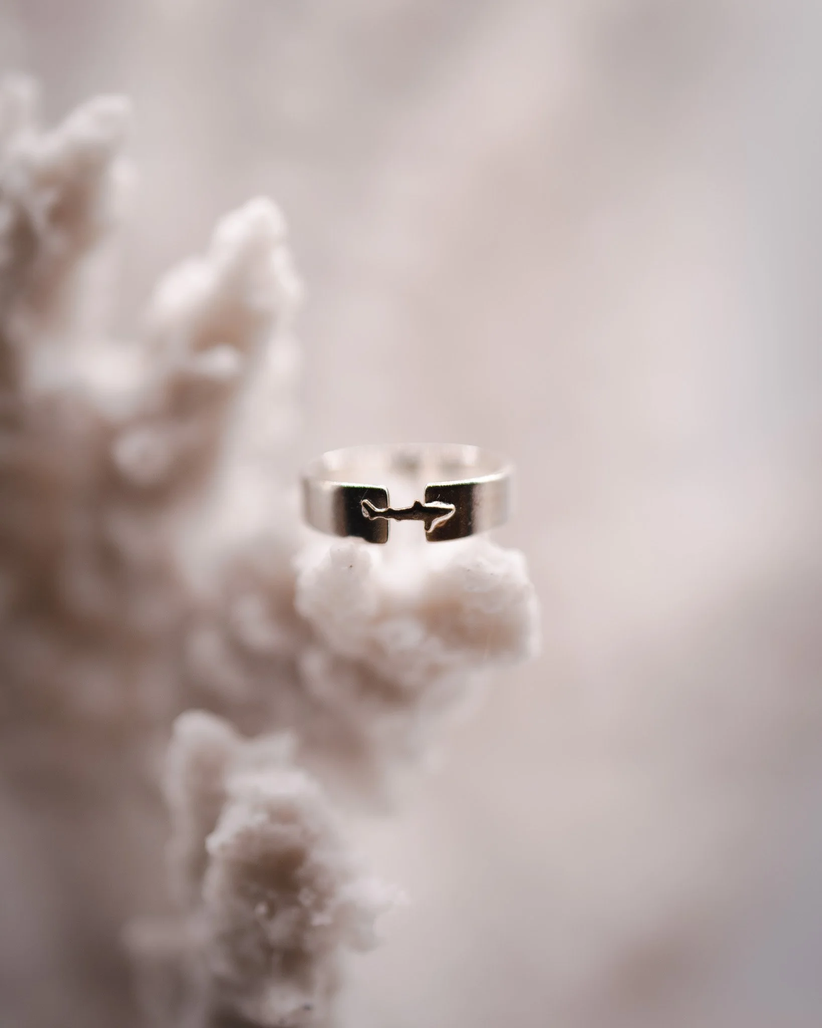 Sterling Shark Ring Size 6