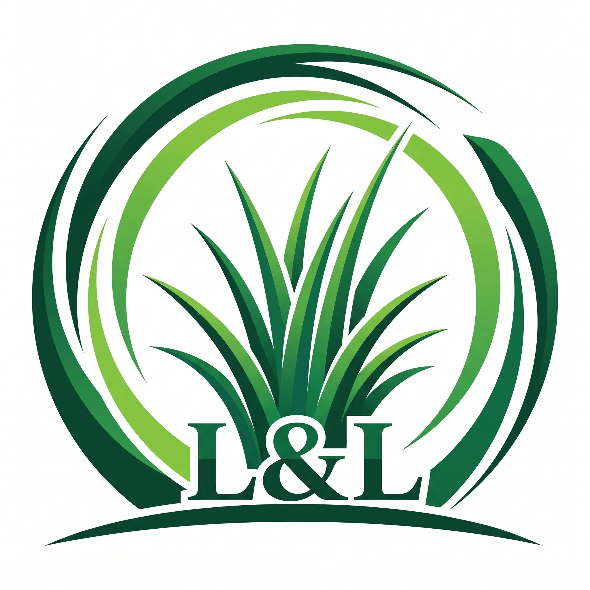 Green and black logo with curved line in stylized text.