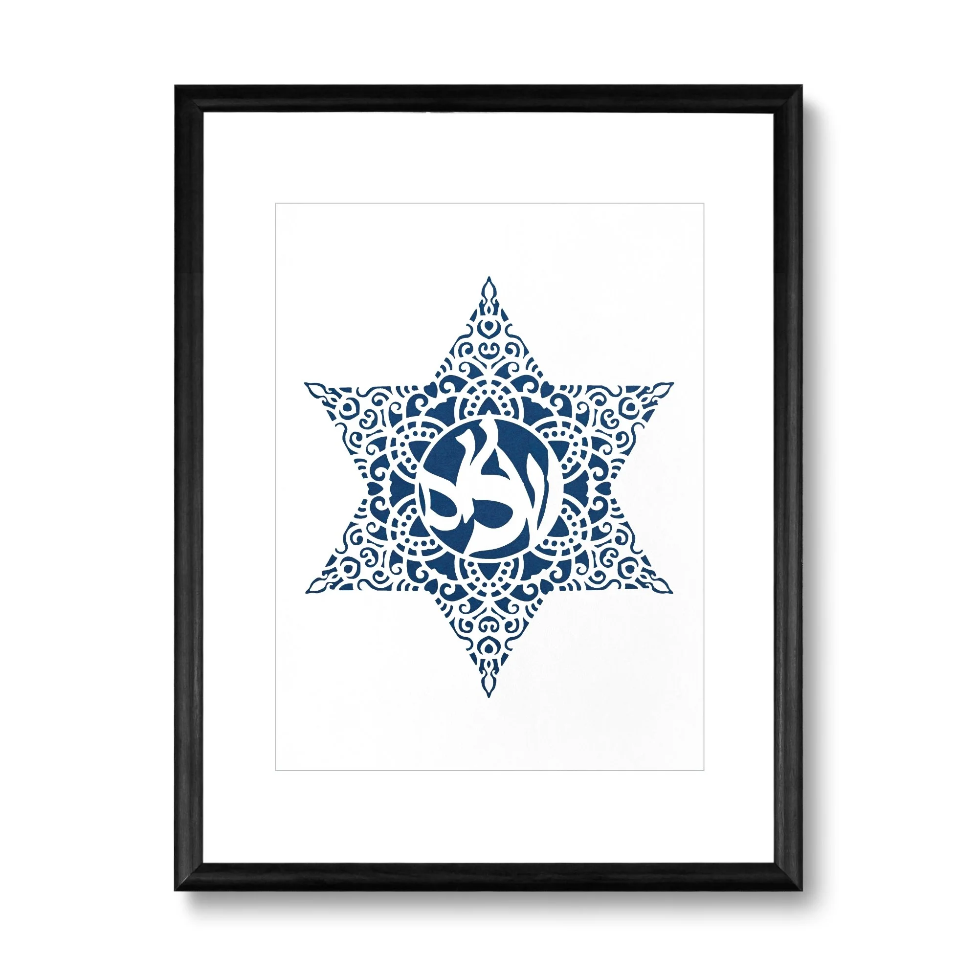 Shalom: Original Star of David Papercut