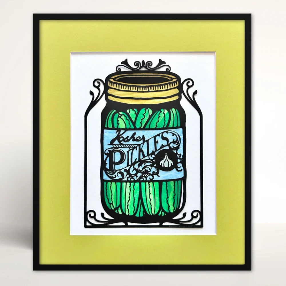 Pickle Jar Papercut
