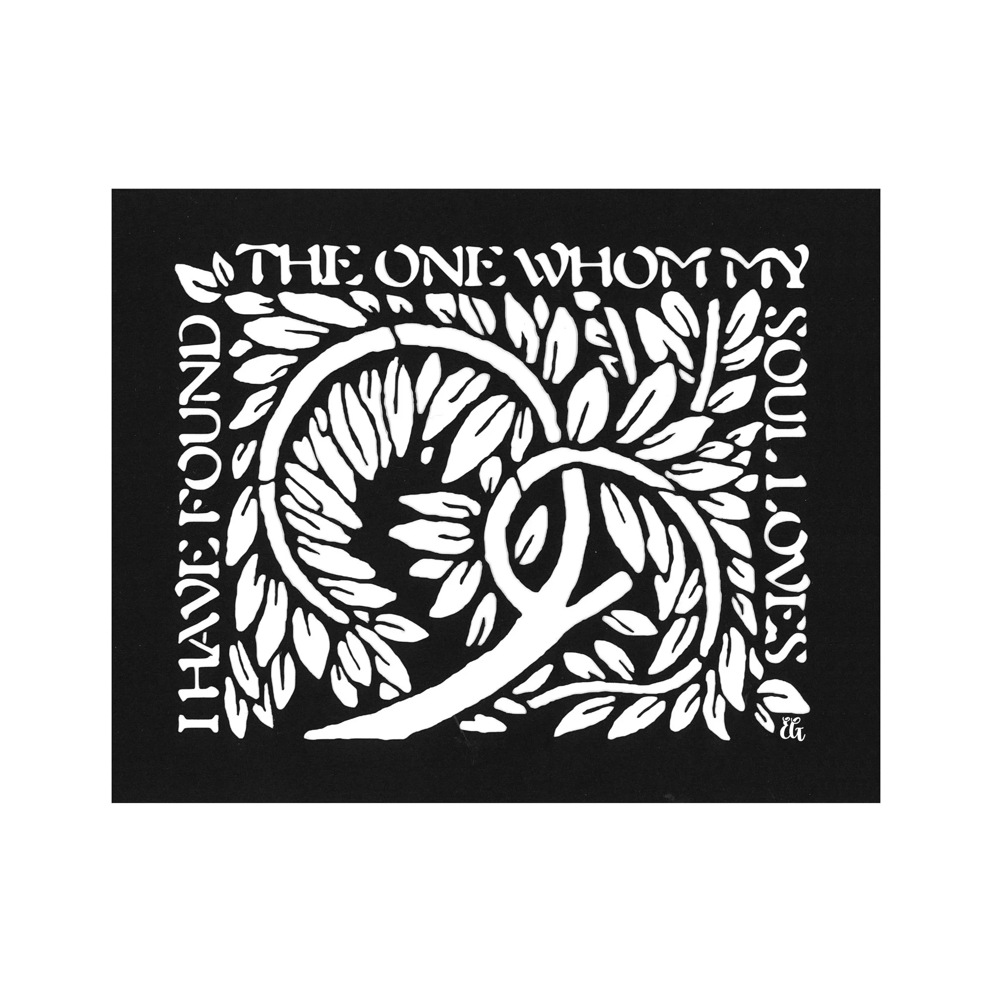 Song of Songs Love Verse Art Print | “I Have Found the One Whom My Soul Loves”