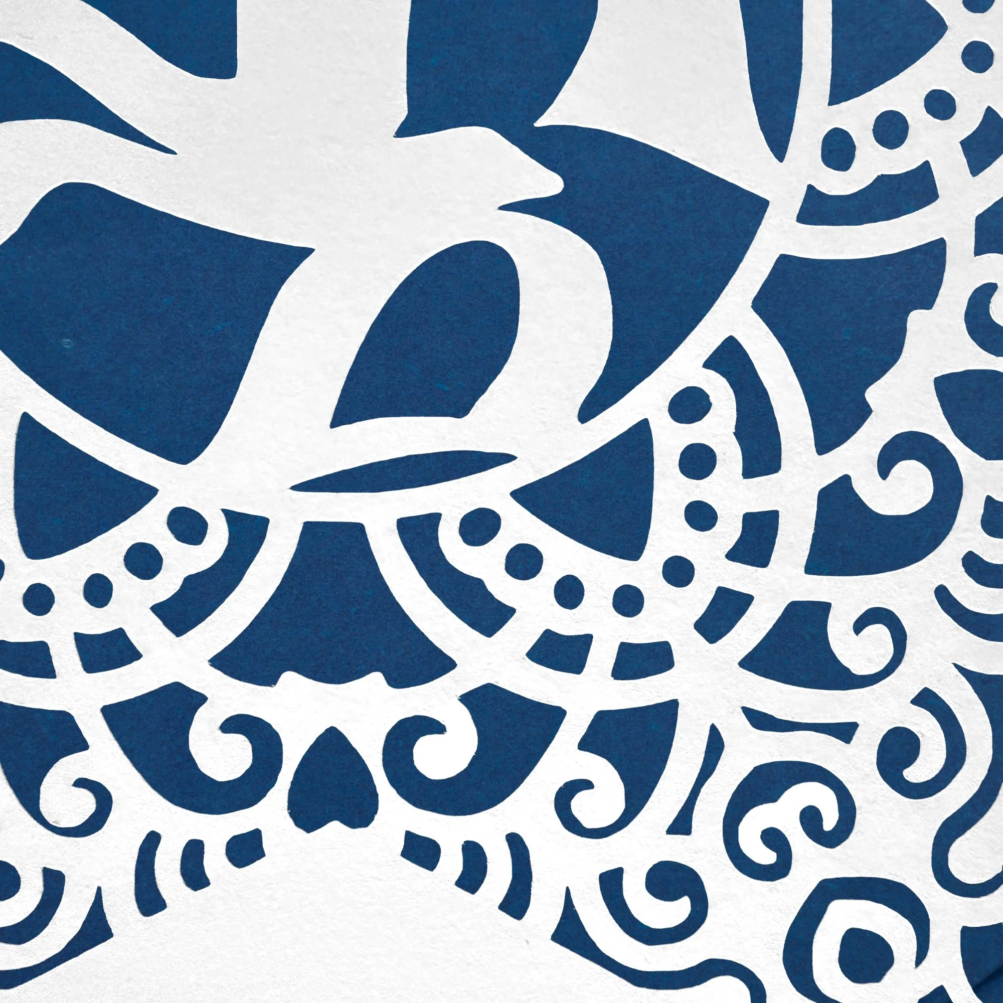 close up Shalom Star of David Papercut