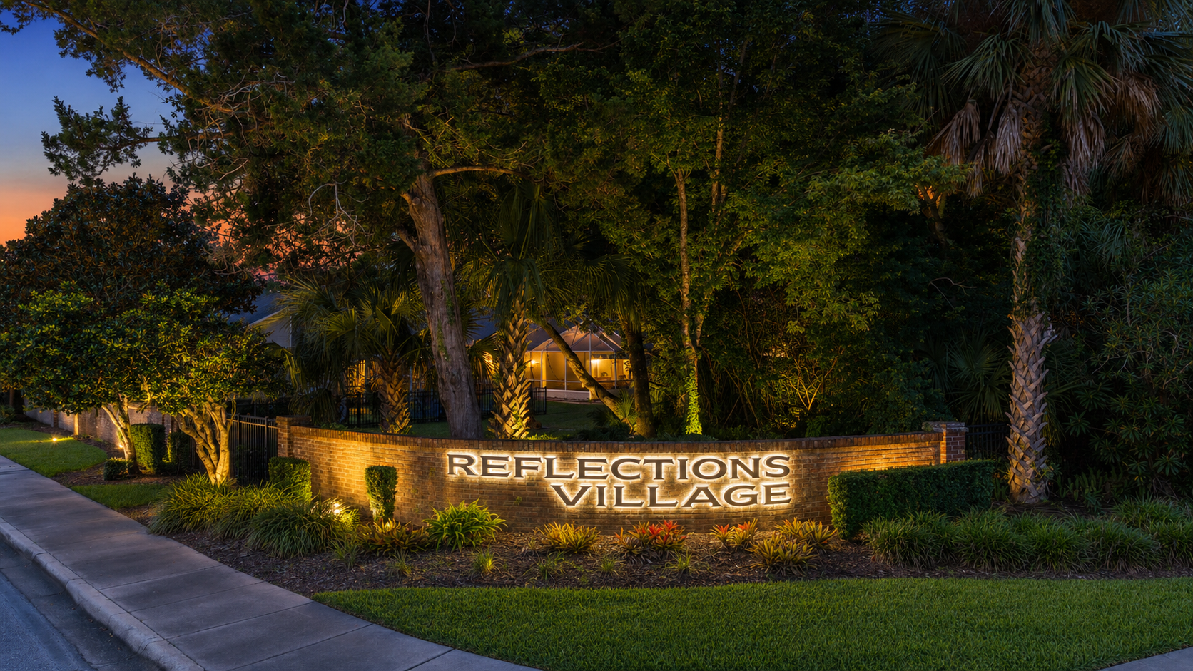Aerial drone view of a residential property photographed by Palm & Key Media Orlando Florida