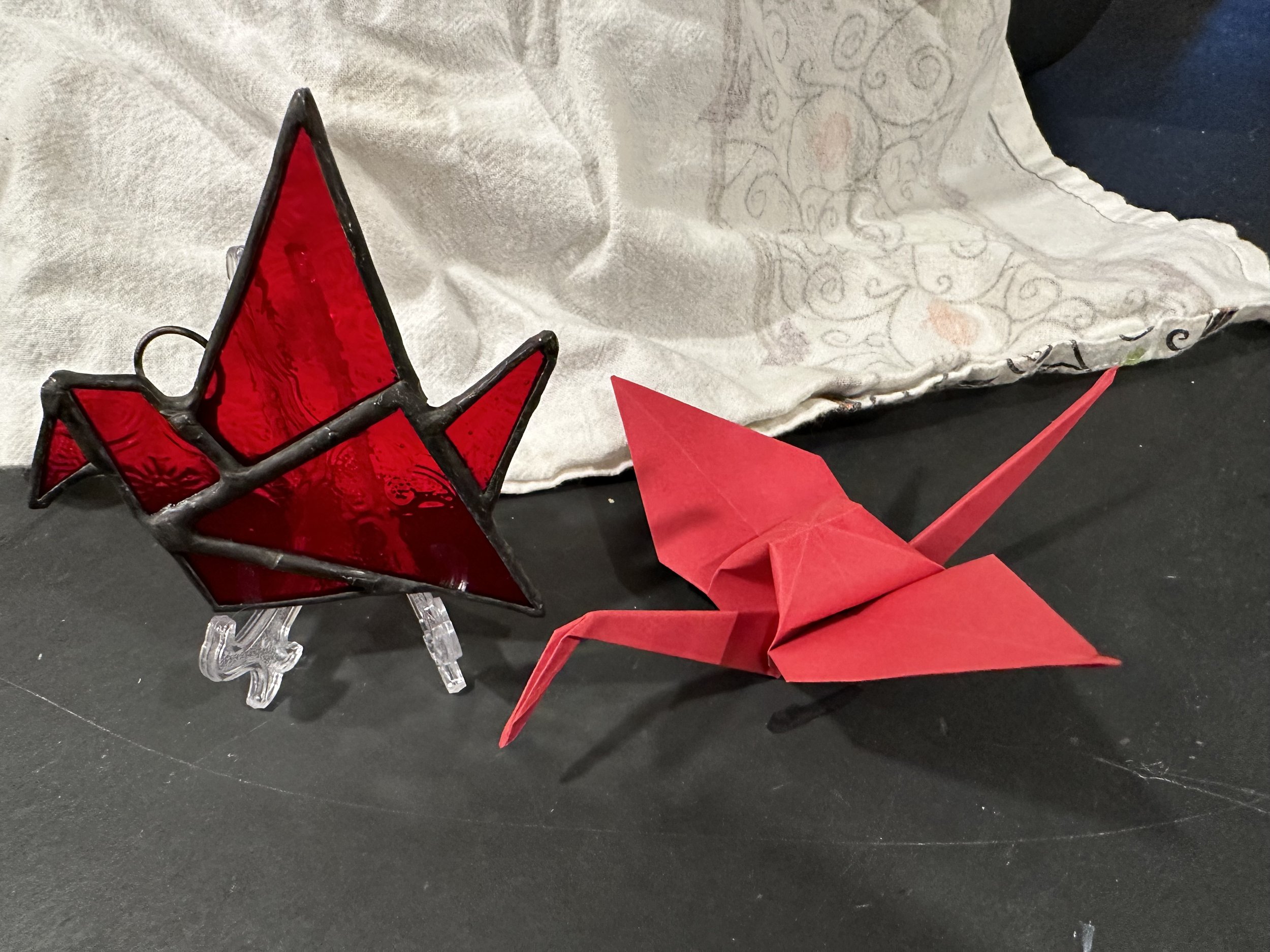 Stained Glass Origami Sun Catchers