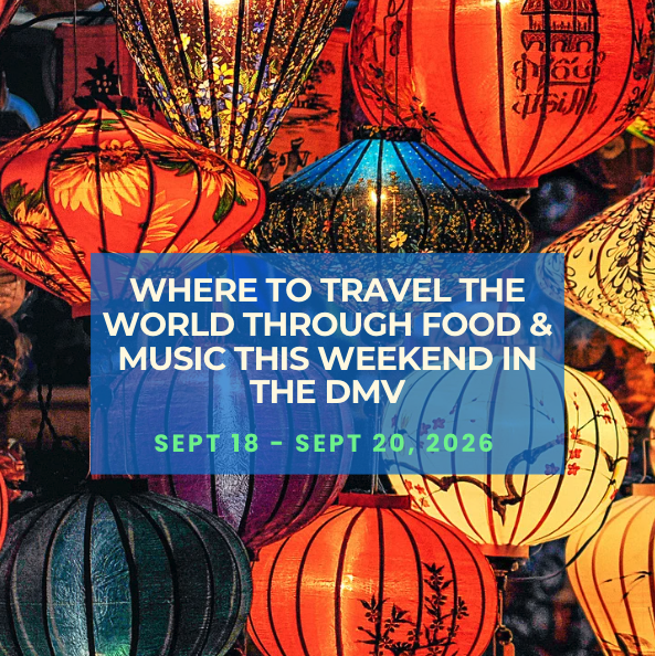 Colorful paper lanterns hanging at night, illuminated in various shades of orange, yellow, red, purple, and blue.