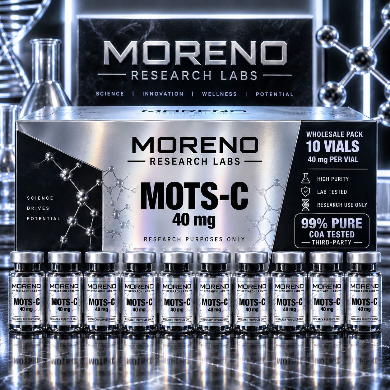 MOTS-C (40mg) (10 vials)