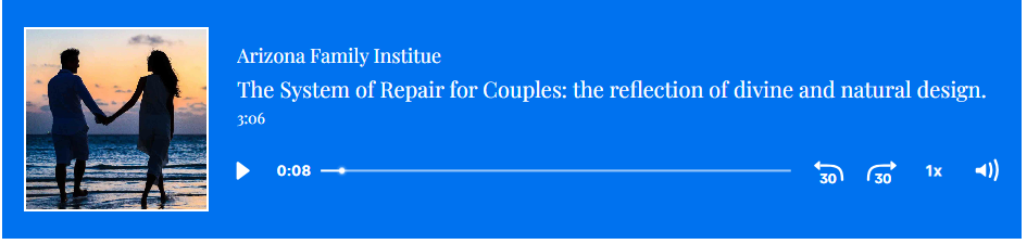 The System of Repair for Couples: the reflection of divine and natural design.