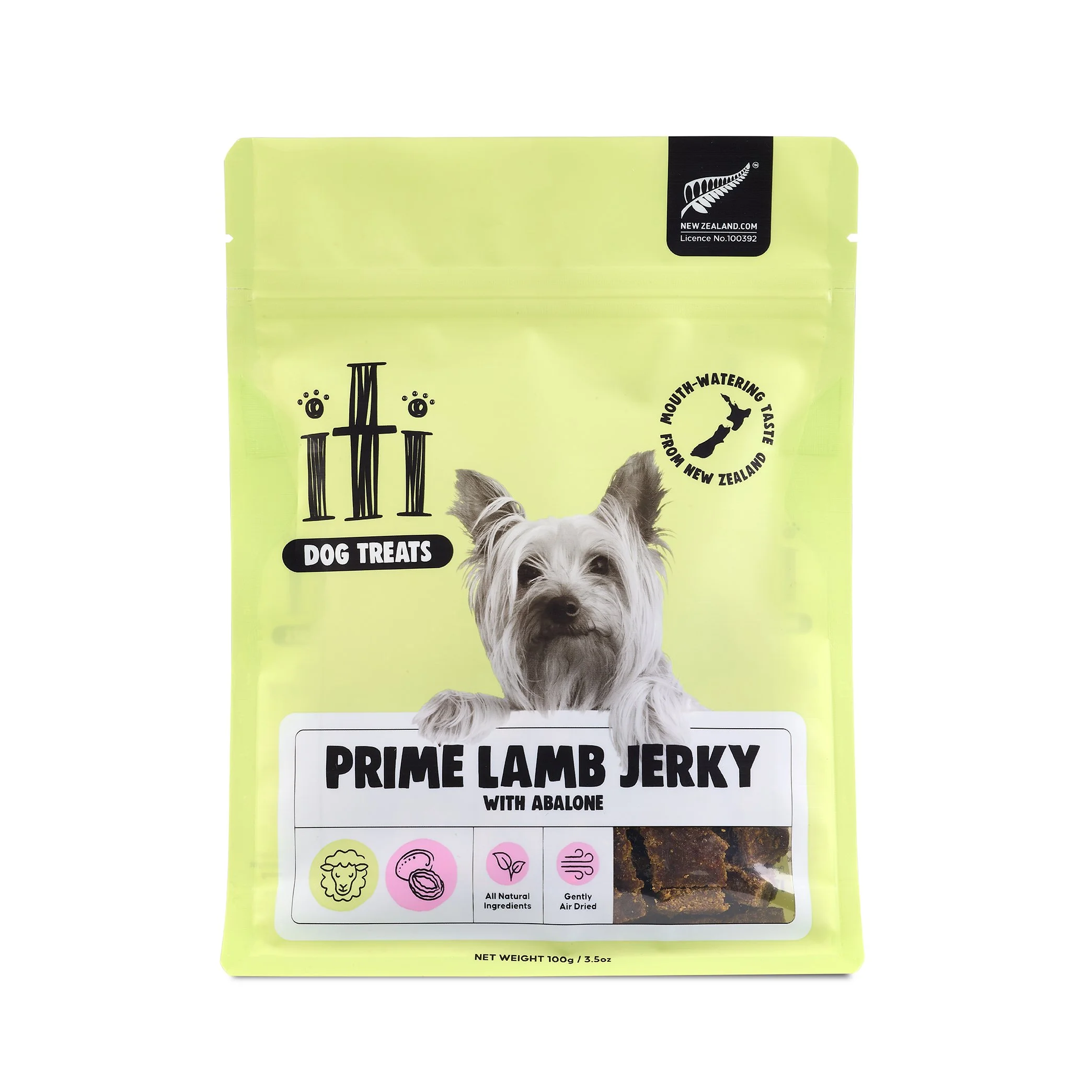 Air Dried Treats - Prime Lamb Jerky with Abalone