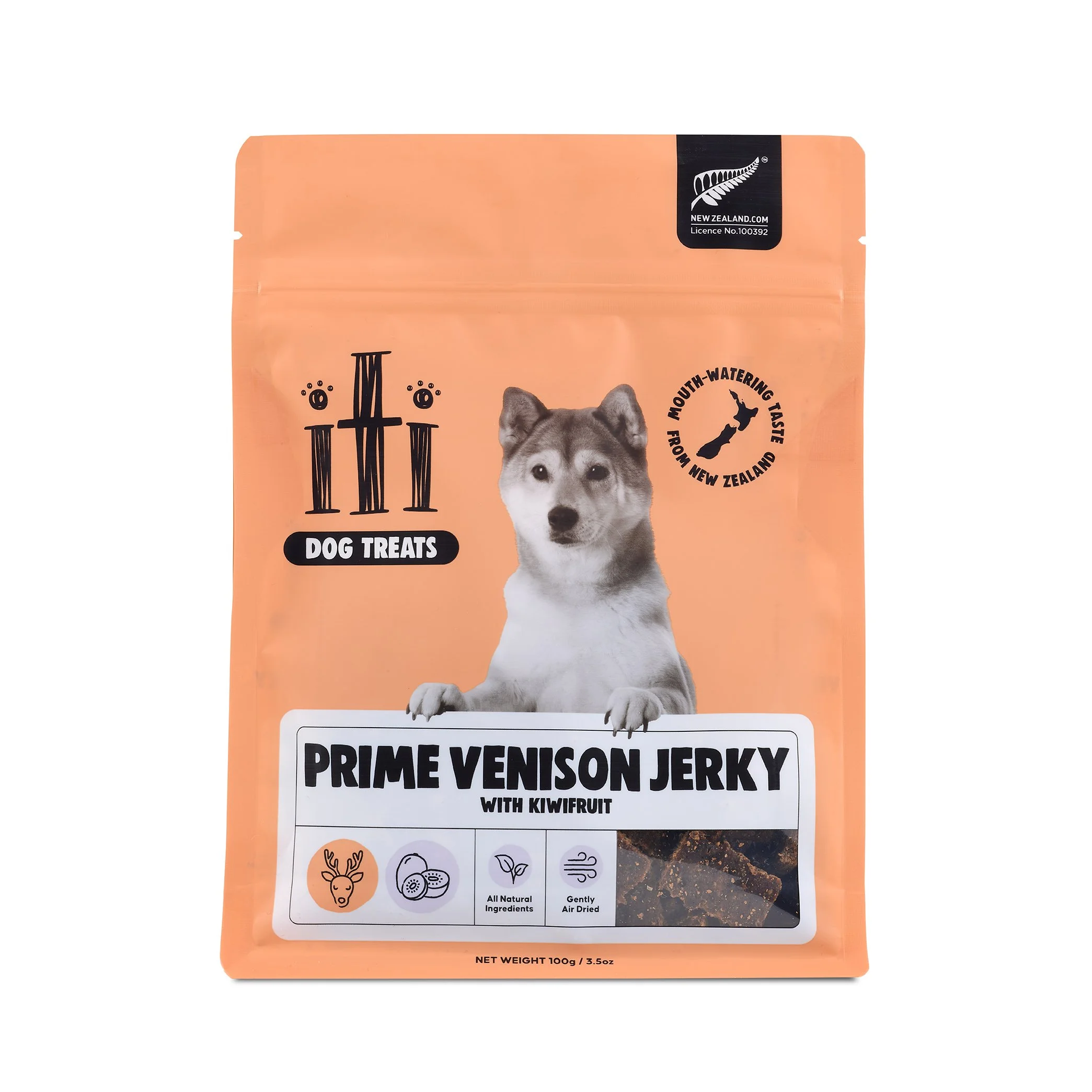 Air Dried Treats - Prime Venison Jerky with Kiwifruit