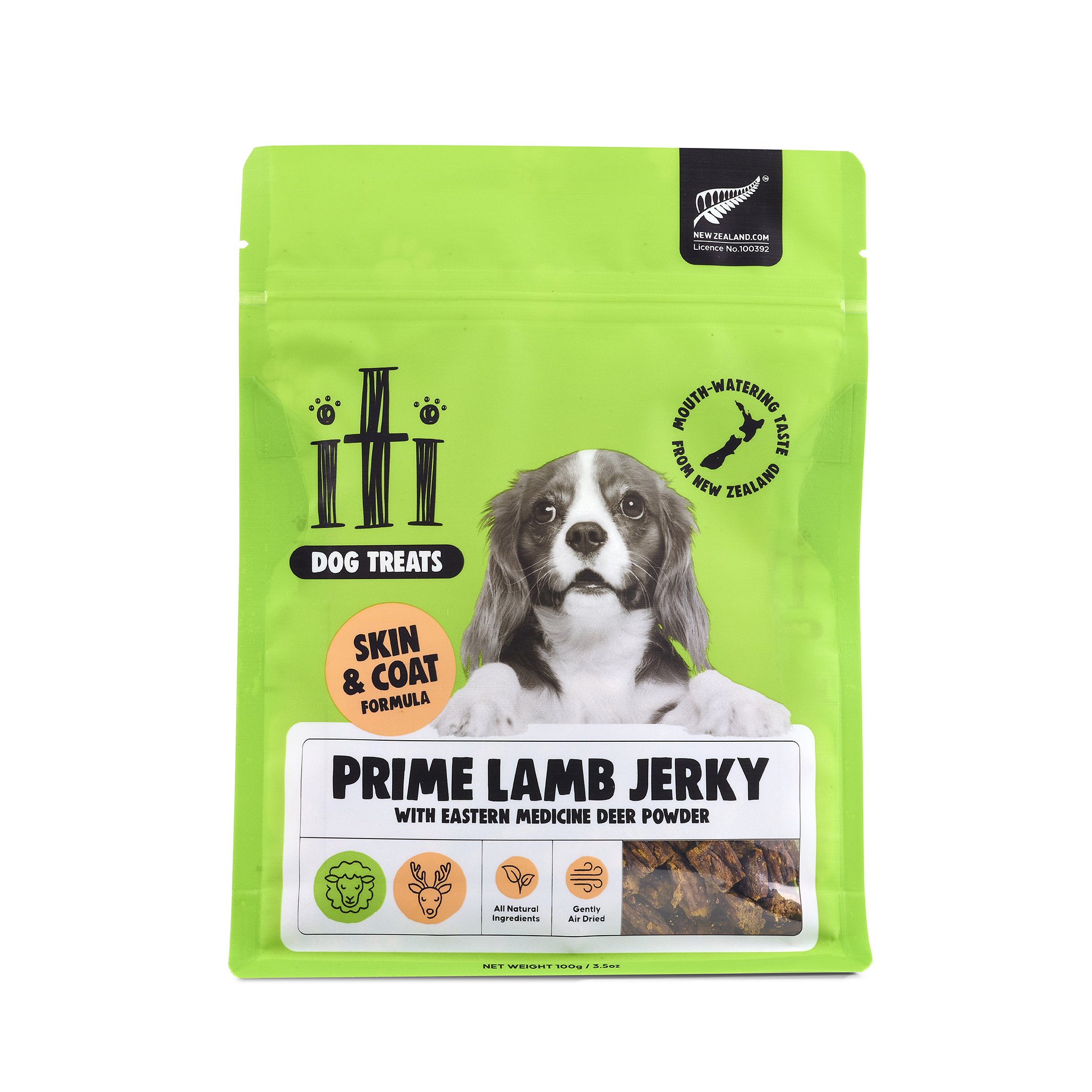 Air Dried Treats - Prime Lamb Jerky with Eastern Medicine Deer Powder