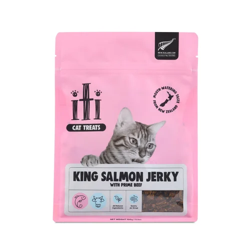 iti king salmon jerky cat treats pouch