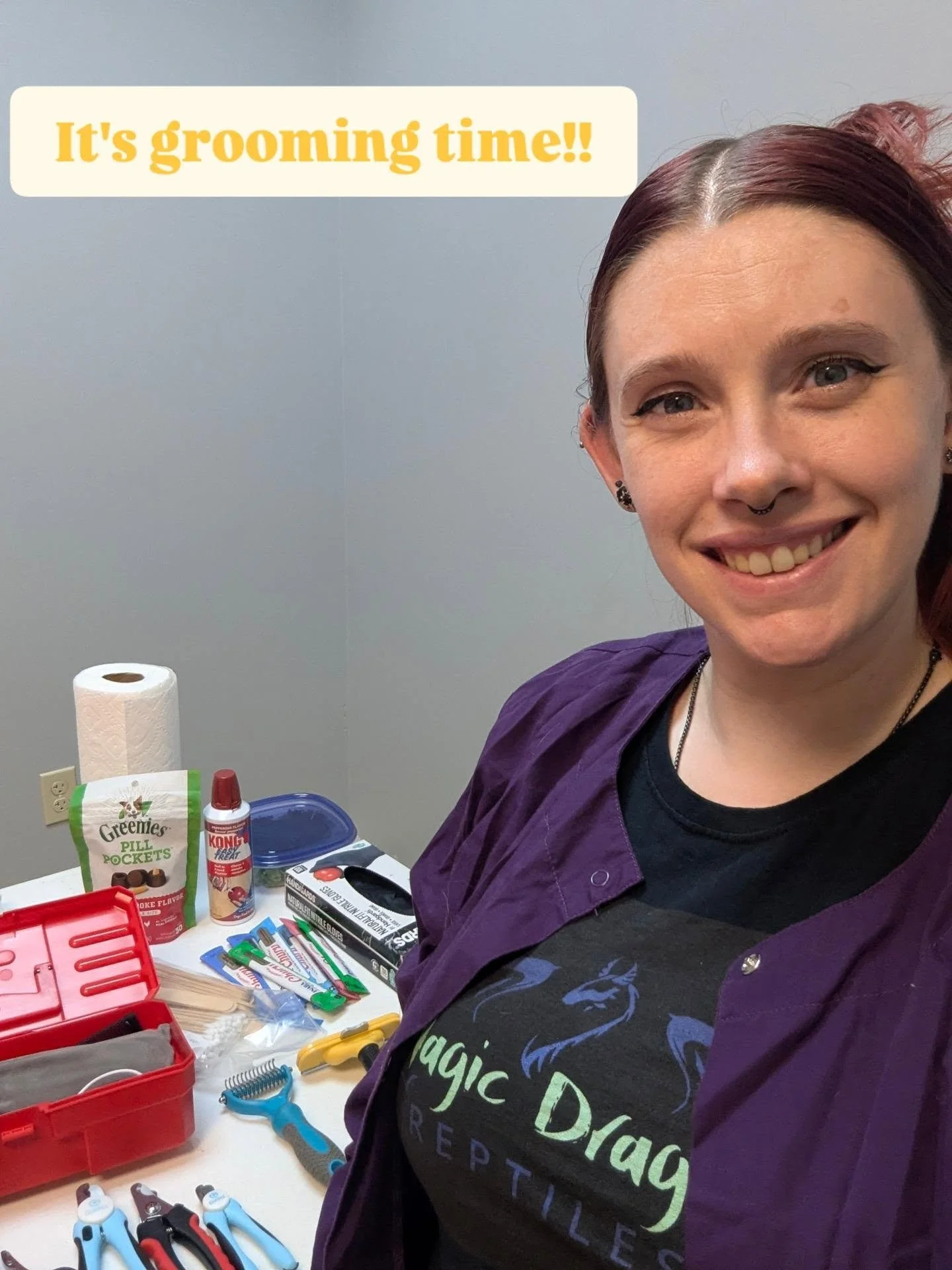 We are all set up for the sliding scale grooming event @secondhandpetsupply !!

Bring your critters on down for a variety of grooming needs and browse Secondhand Pet supply amazing inventory of pet supplies. 

#grooming #supportlocal #petsupplies #pe