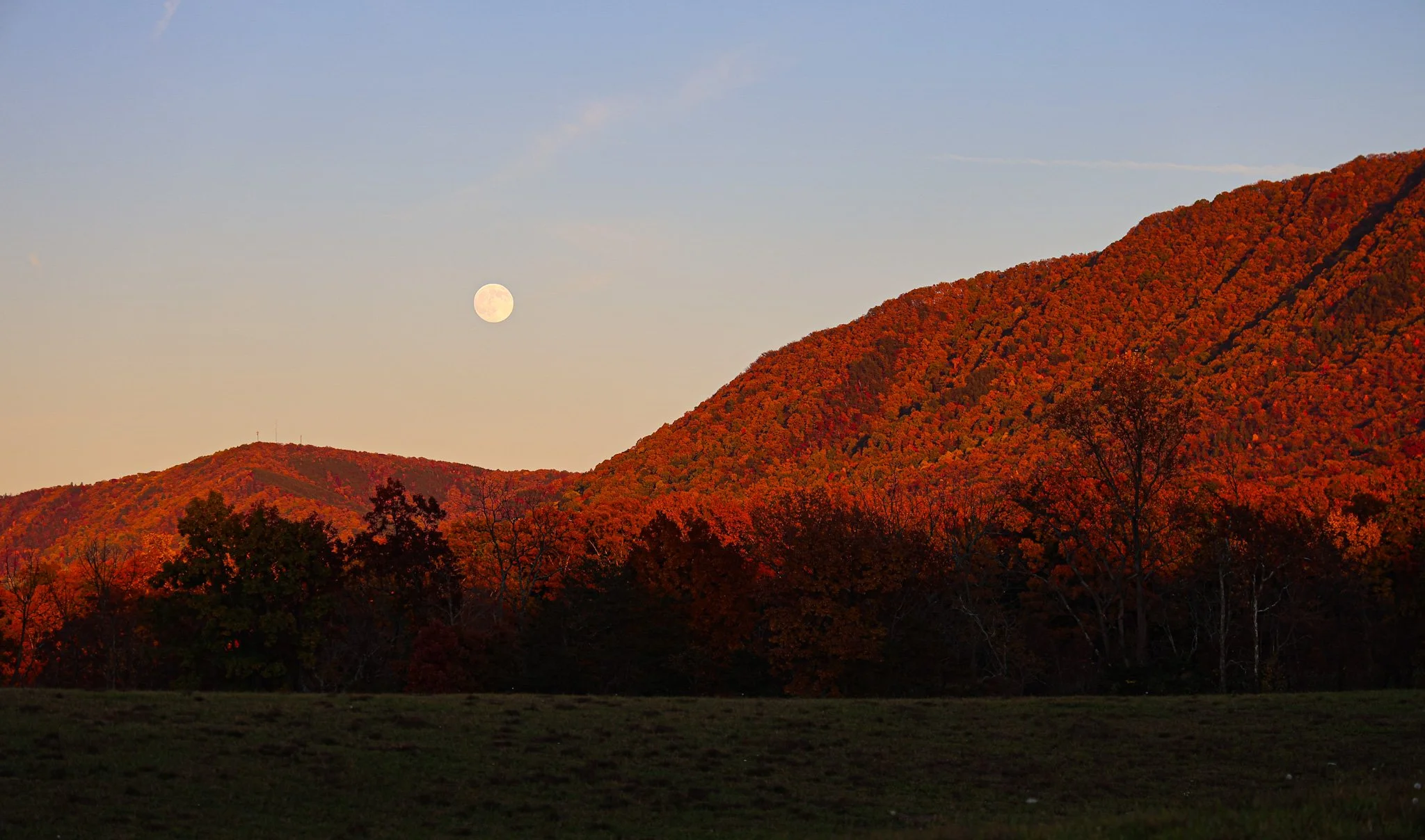 Fall Moon Rise