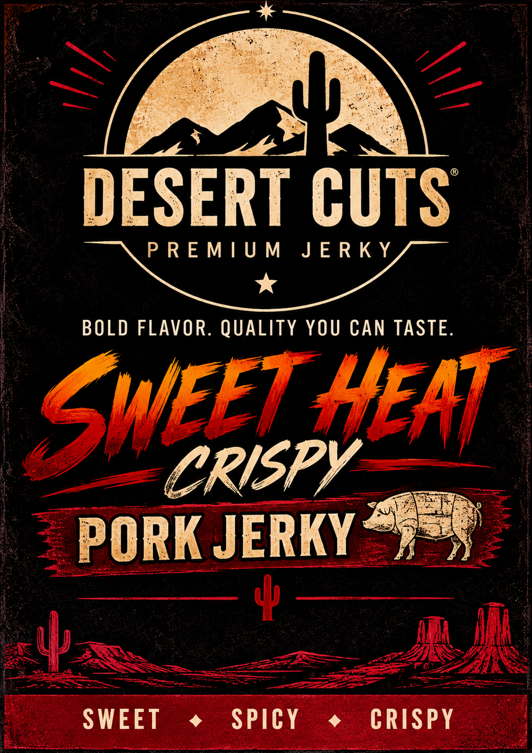 Sweet Heat Crispy Pork Jerky