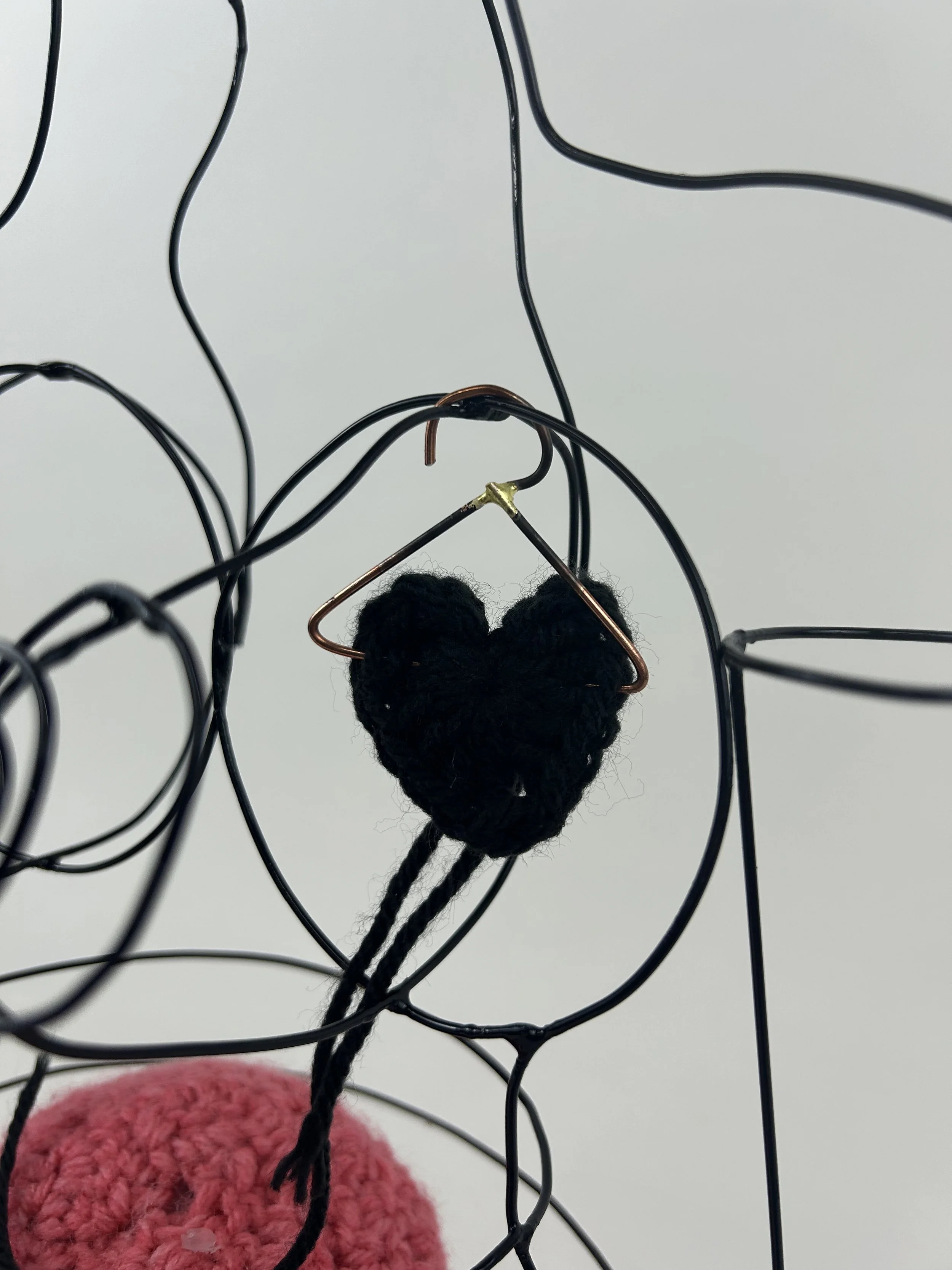 Is This All I Am! 
2023 Steel Wire, Steel Rod, and Yarn 
14.5 inches 
Studio B 
Slide 2