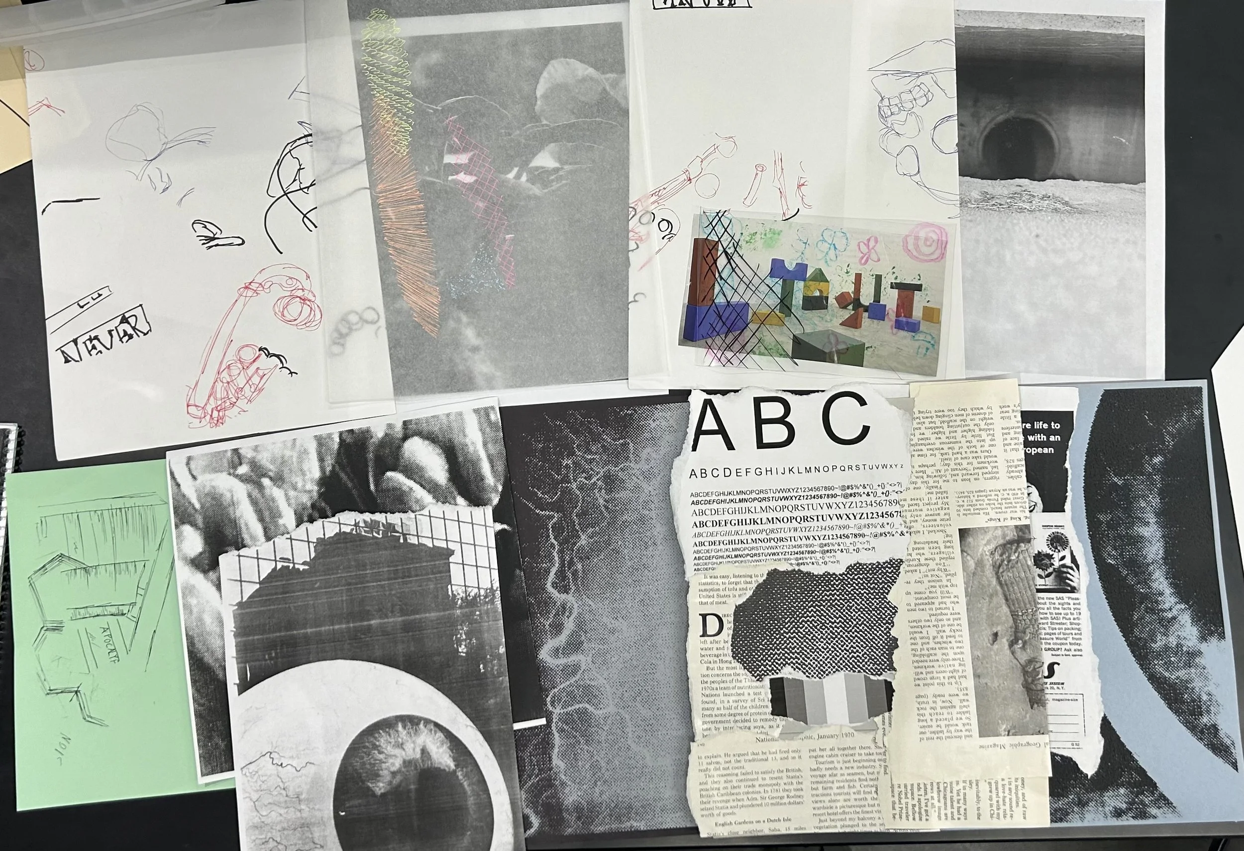 “Me” 
2023 
Collage Pictures and Drawing 
8.5X11 
Studio A