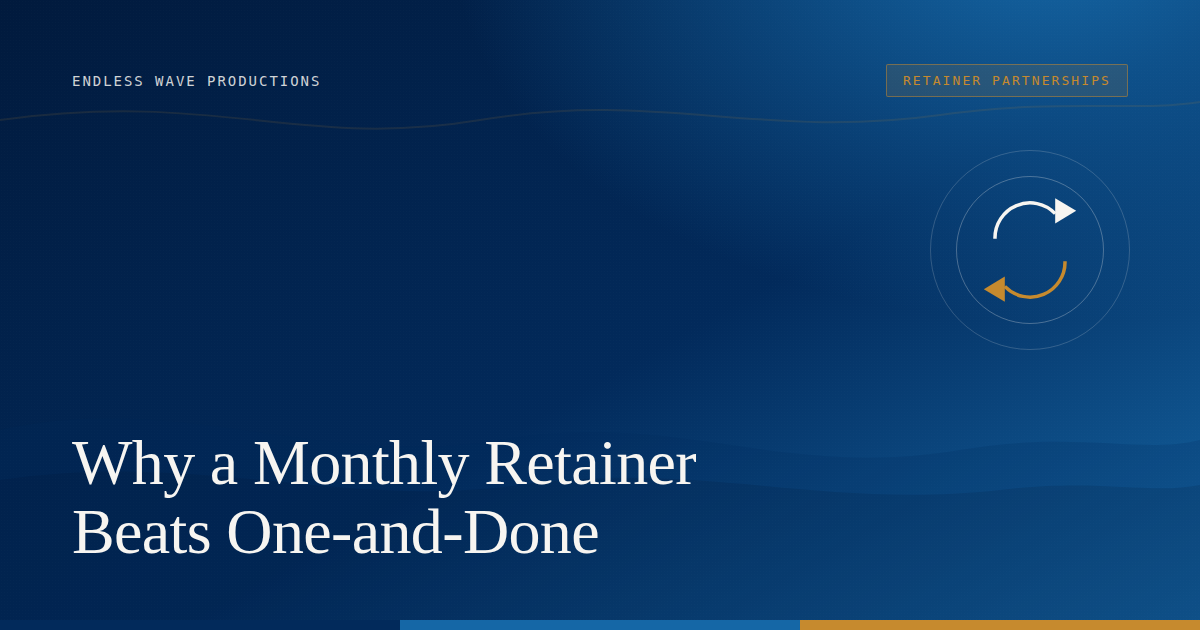 Why a Monthly Retainer Beats a                        One-and-Done Video Project