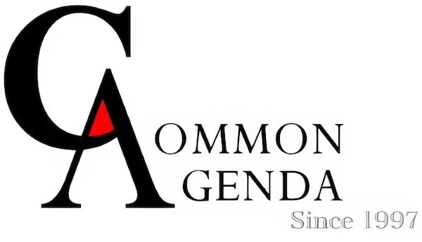 Logo with a large black letter 'C' and a smaller red triangle inside it, accompanied by the text 'COMMON GENTA' and 'Since 1997'.