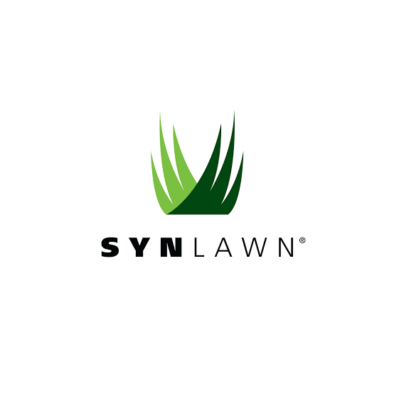 SYNLAWN logo with green grass graphic and text