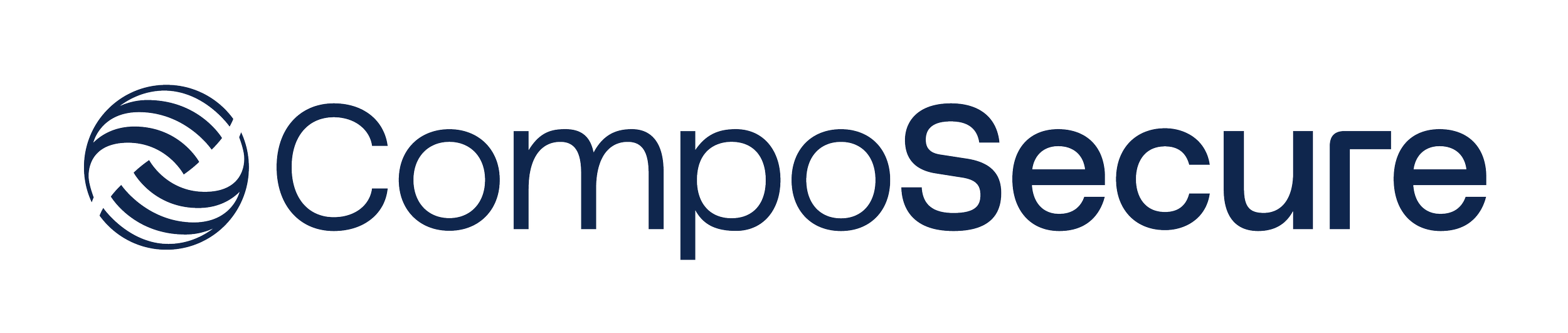 CompoSecure logo with a circular blue emblem and the word 'CompoSecure' in blue text.
