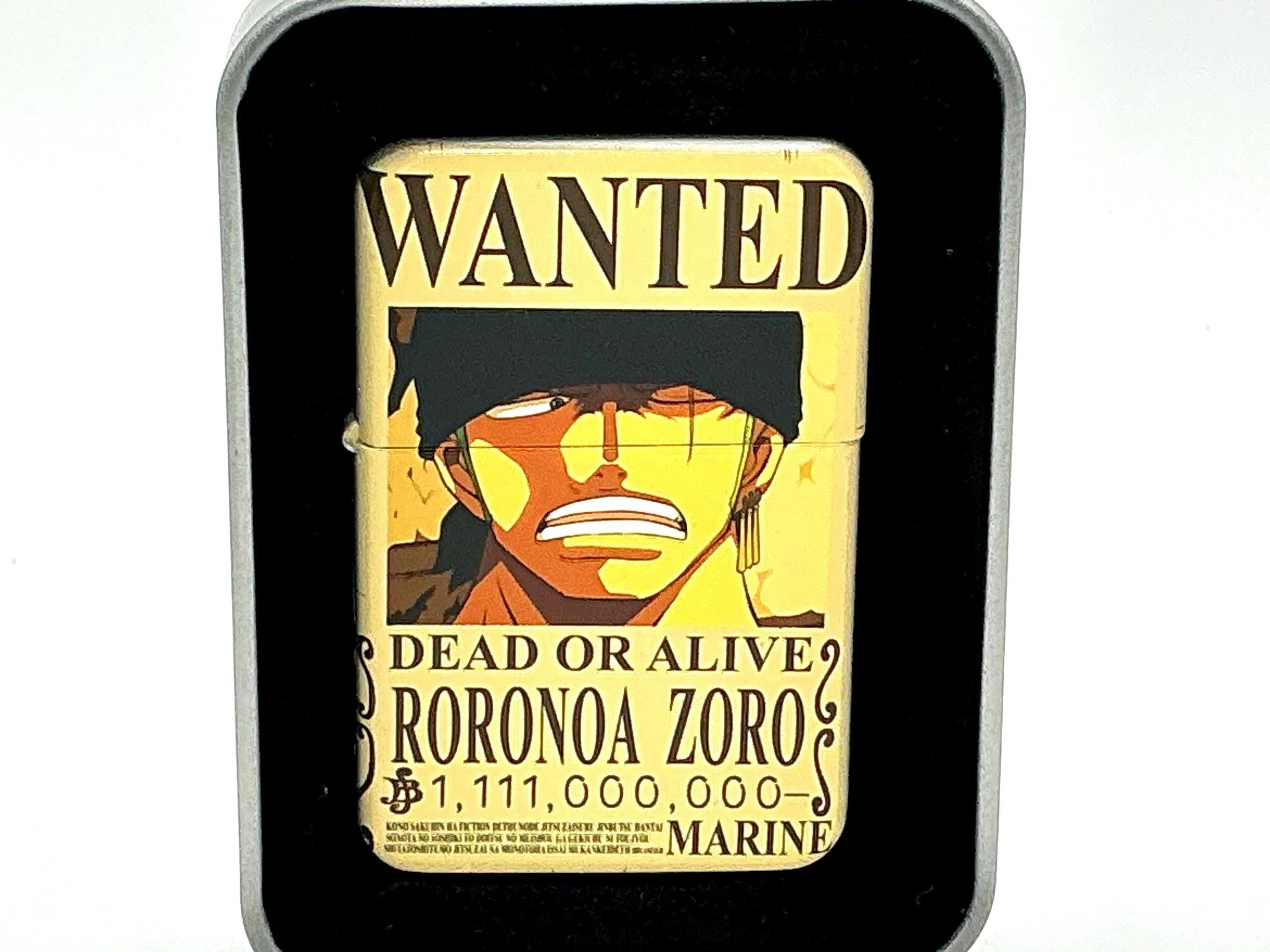 Roronoa Zoro “Wanted” Flip-Top Lighter