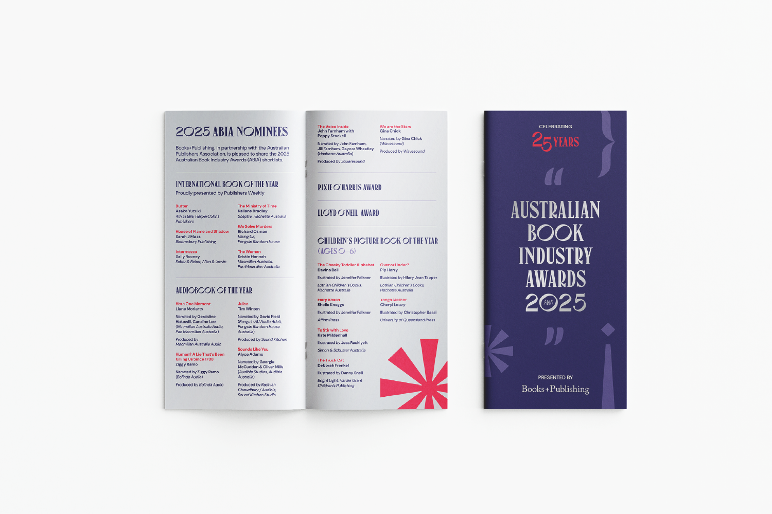 ABIA: Australian Book Industry Awards 2025