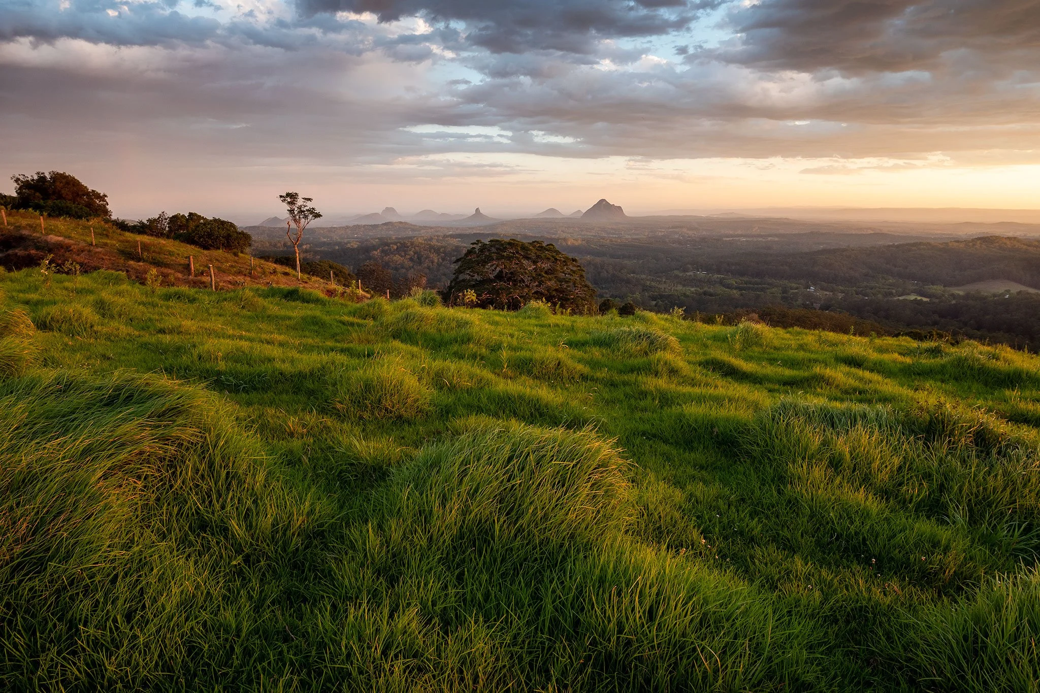Maleny Landscape with Glasshouse Mountains