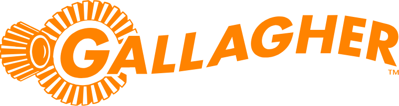Gallagher logo with an orange gear design and stylized text.