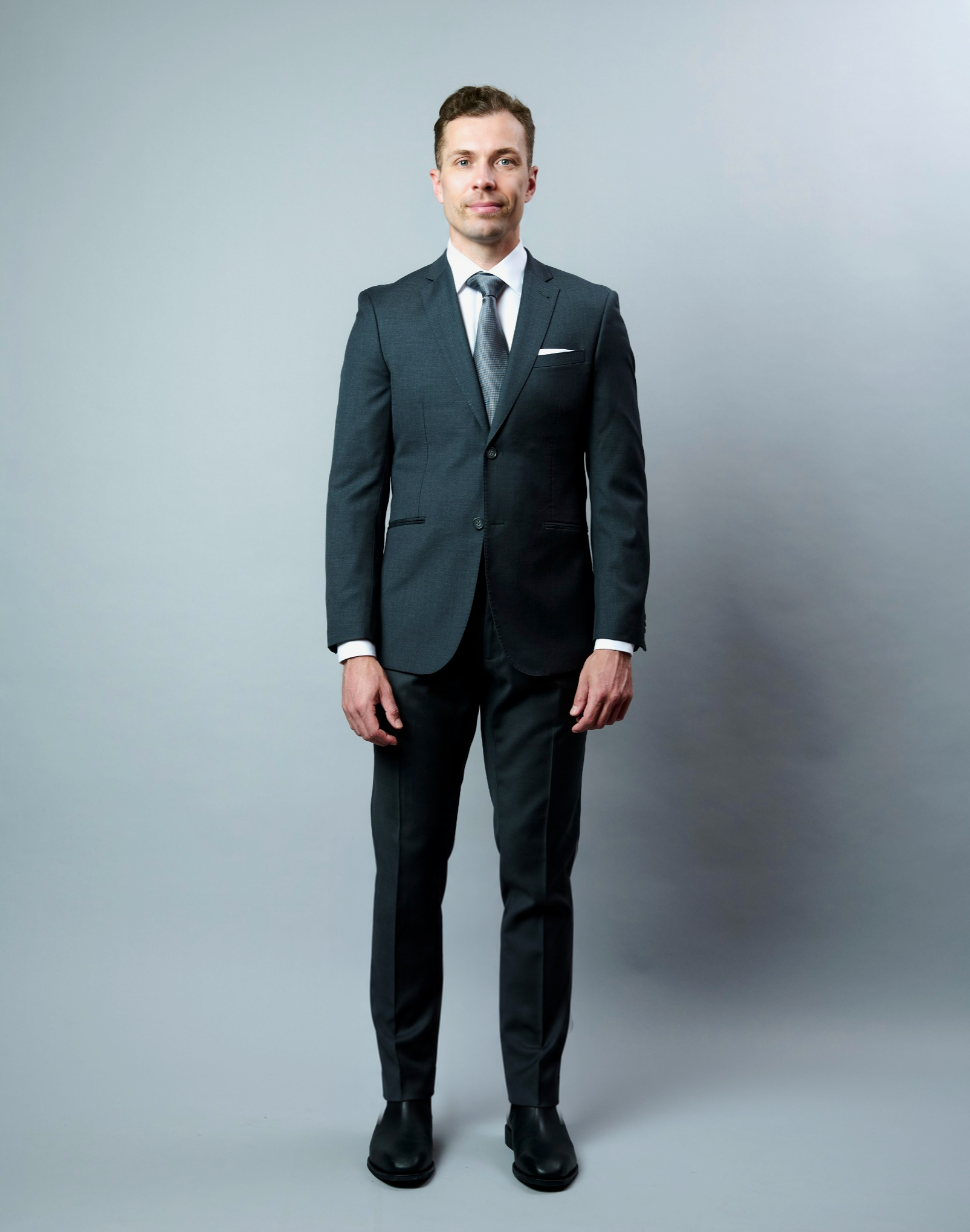 Dark Grey Wool Suit Hire