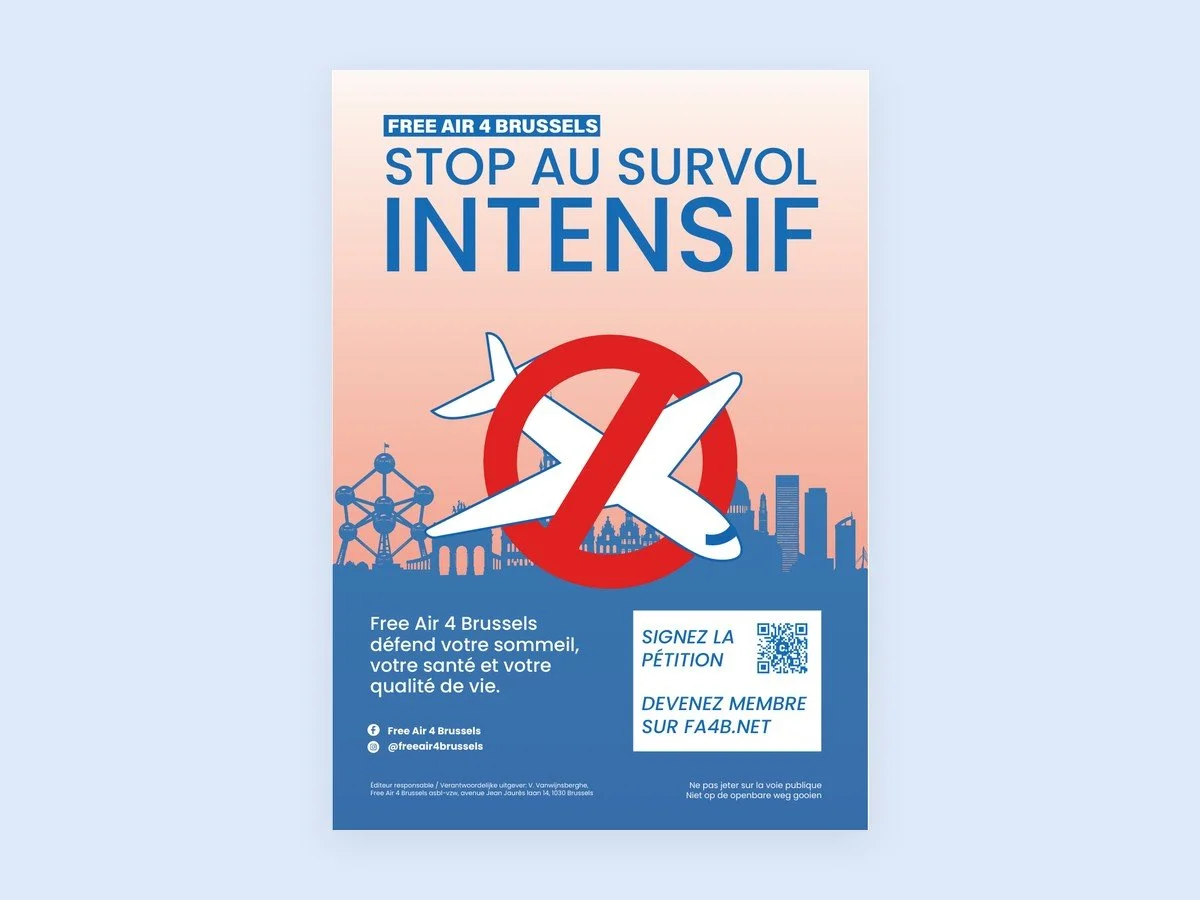 Aperçu de l'affiche A4 « Stop au survol intensif »
