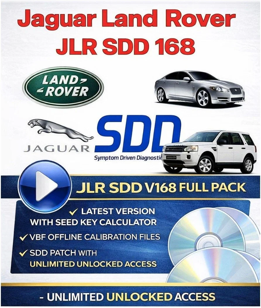 JLR SDD Jaguar & Land Rover V168 Offline VBR Calibration files Seed key calculator