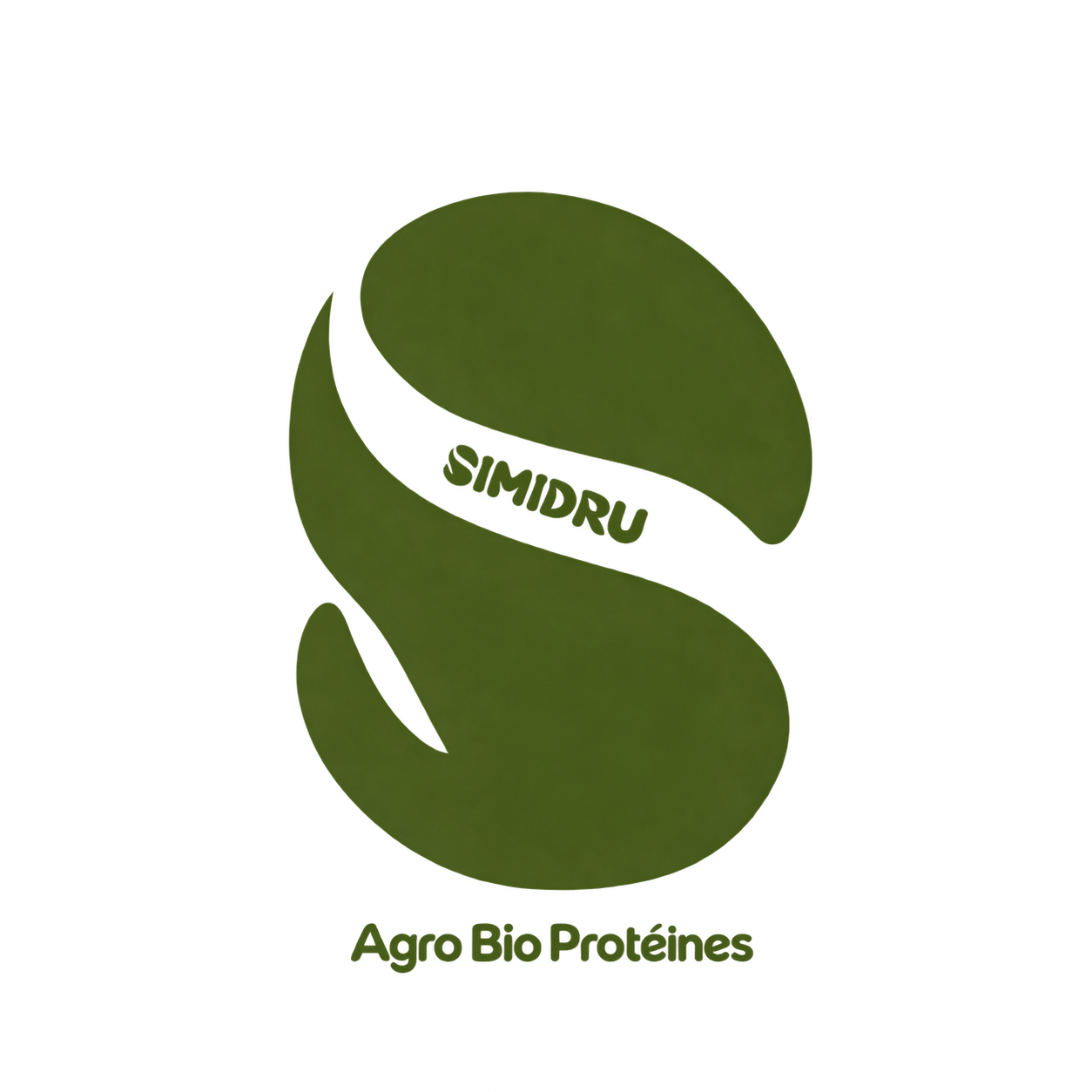 Logo vert avec une feuille stylisée et le texte 'Agro Bio Proteínas' en bas.