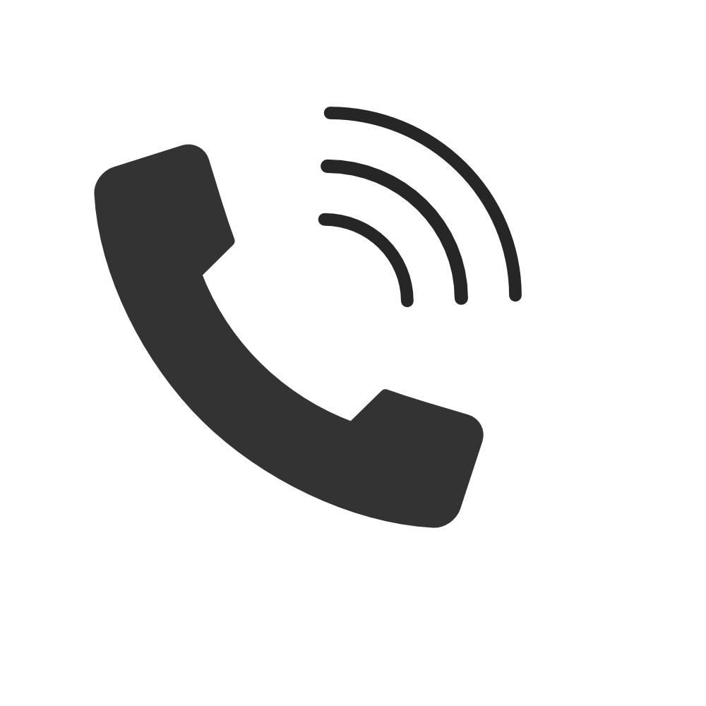 Icon of a telephone handset with sound waves, indicating a call or phone contact