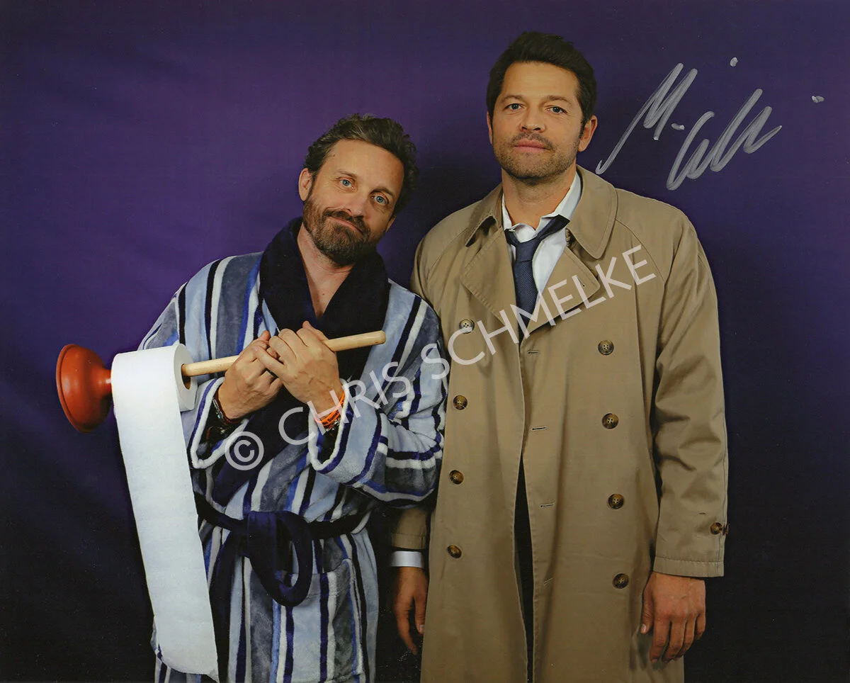 Misha Collins and Rob Benedict