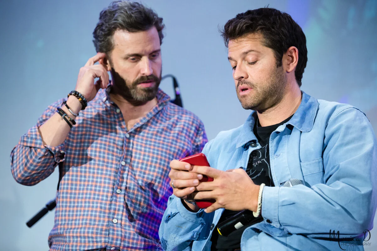 Misha Collins and Rob Benedict