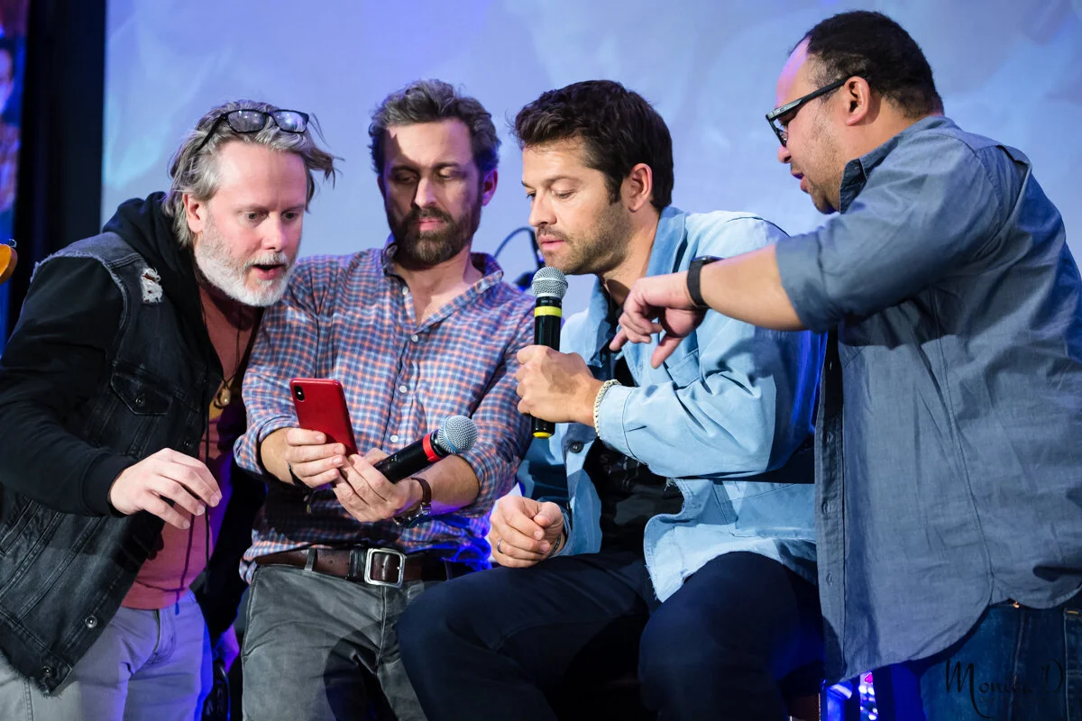 Misha Collins, Rob Benedict, Michael Borja and Stephen Norton