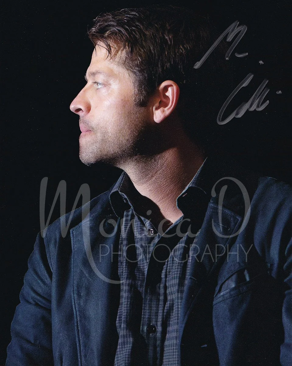 Misha Collins on stage during the Creation Entertainment Supernatural convention in Chicago, Illinois