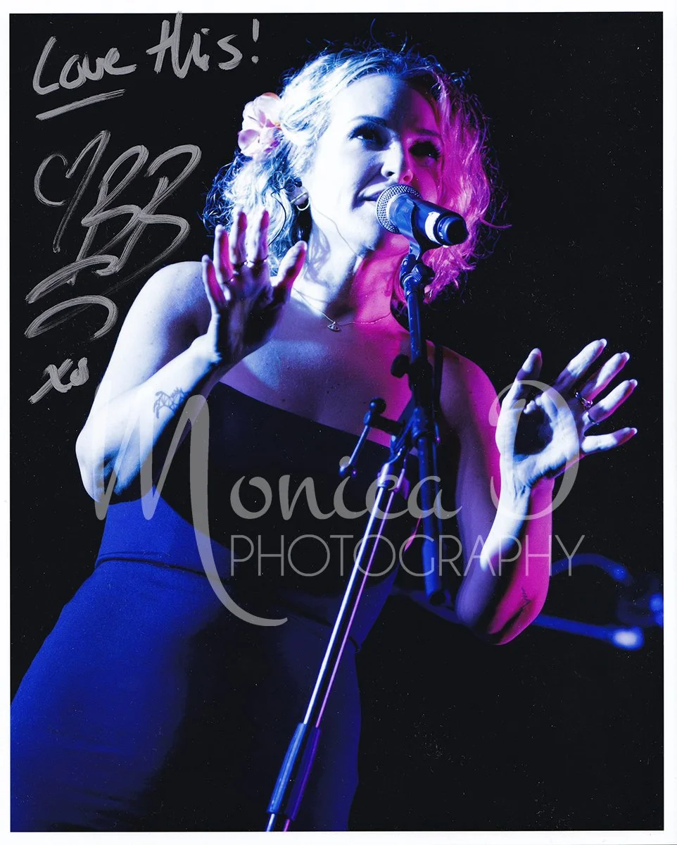 Briana Buckmaster on stage during the Supernatural convention in Honolulu, Hawaii, November 2023