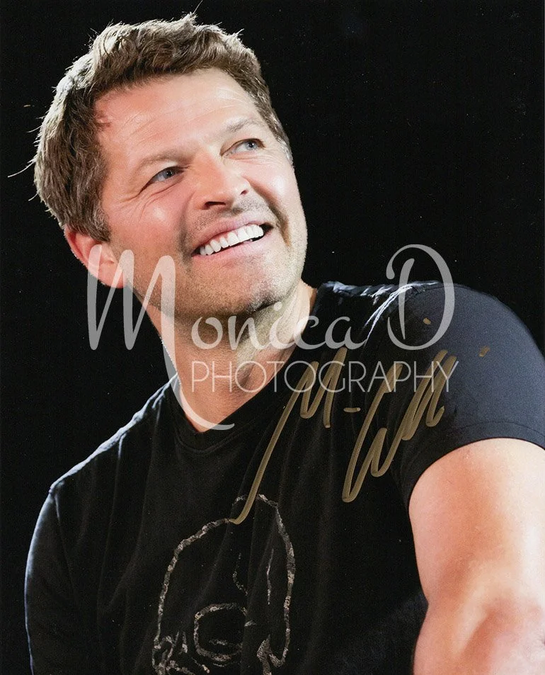Misha Collins on stage during the Jus In Bello convention in Rome, Italy, August 2022