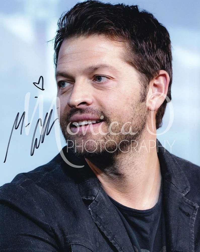 Misha Collins on stage during the Jus In Bello convention in Rome, Italy