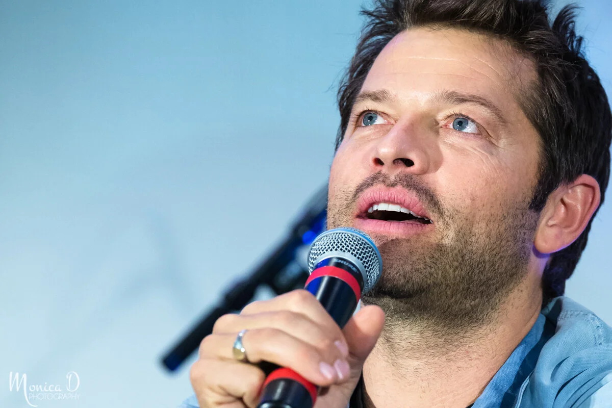 Misha Collins and Rachel Miner