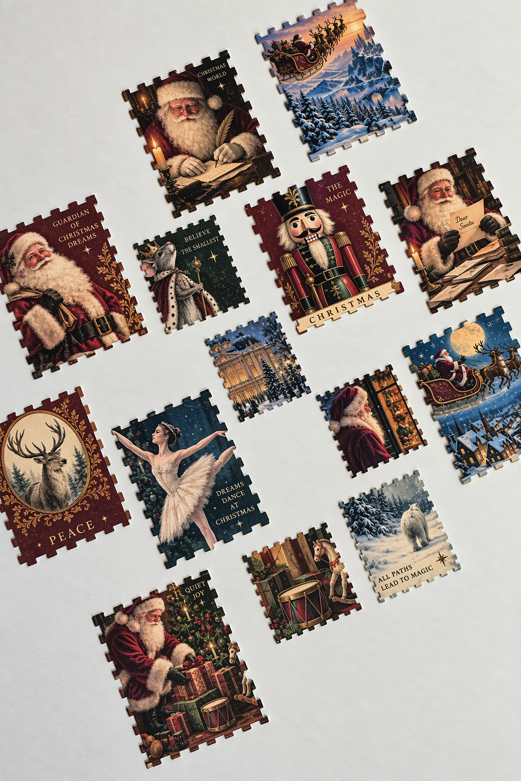 Vintage Christmas Postage Stamps