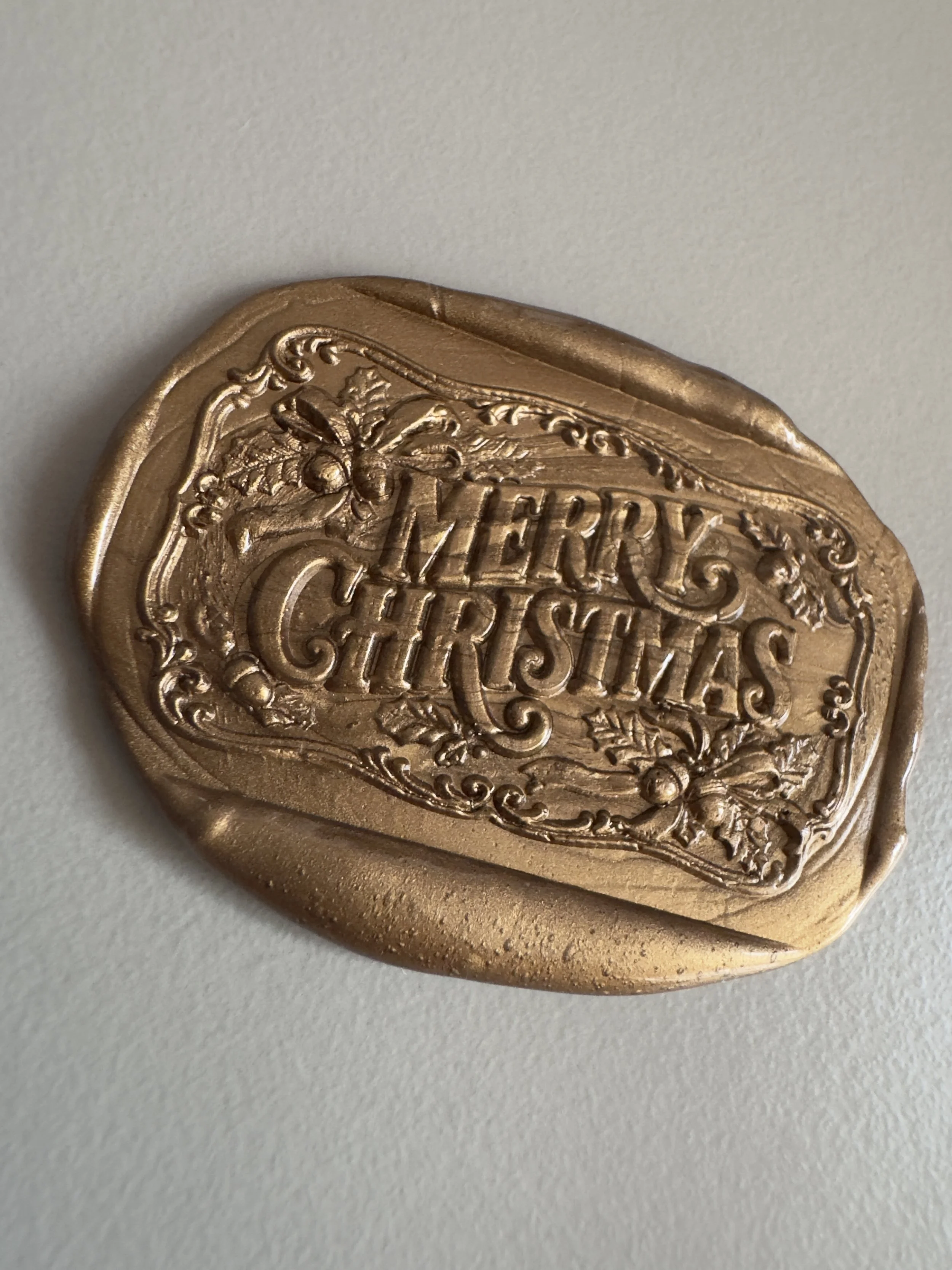 Vintage Merry Christmas Wax Seal