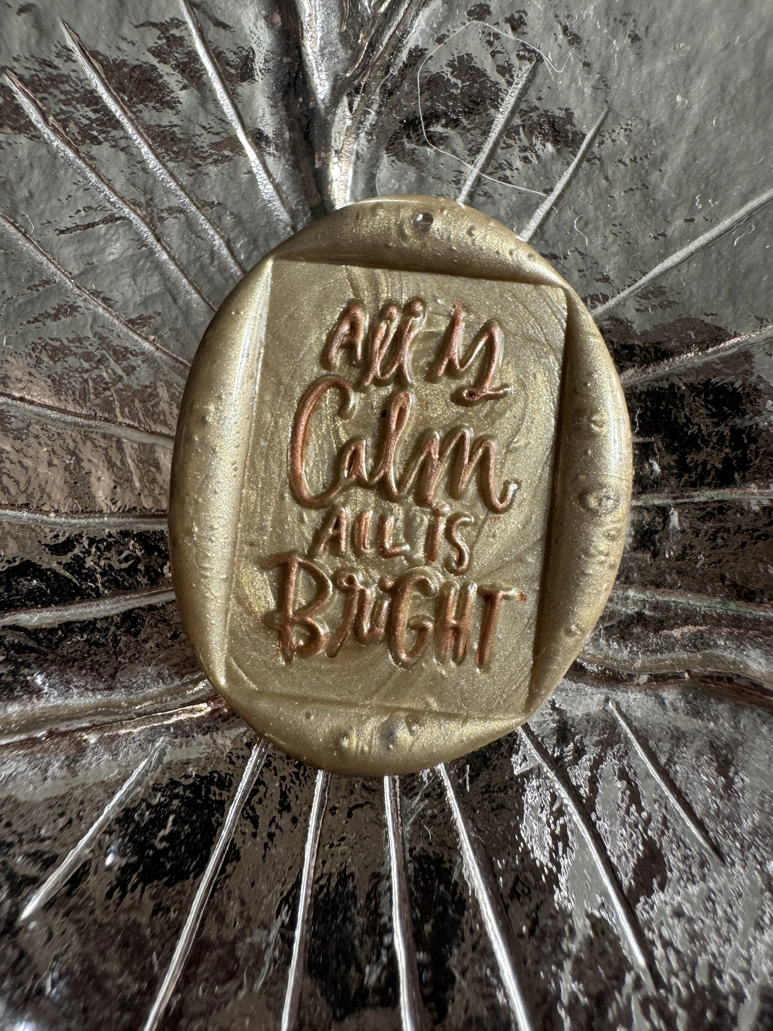 All Is Calm, All Is Bright Christmas Wax Seal